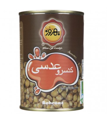 كنسرو عدسي بهروز 12ع 20300ف