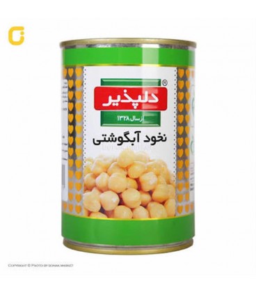 كنسرو نخود آبگوشتي دلپذير 420گ 24ع 170ف