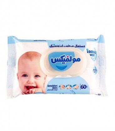 دستمال مرطوب مولفيكس ايزوتونيك پوست حساس 213ف