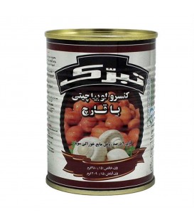 كنسرو لوبيا با قارچ تبرك 20ع 155ف